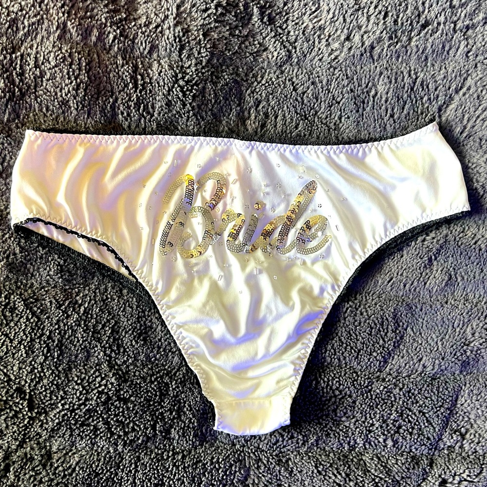 Victoria’s Secret, “I Do” Collection, White “Bride” Panty, MEDIUM
